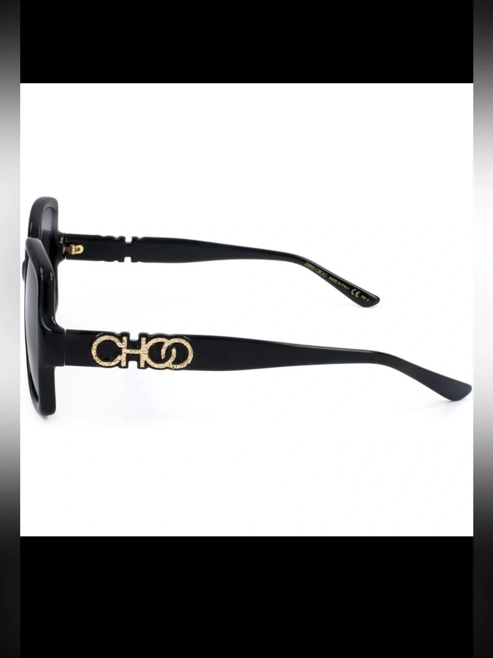 Authentic Jimmy Choo Chic Sammy G 55mm Black Sunglasses NWT!